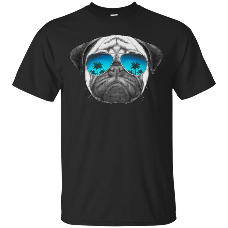 PUG - Pug Dog with sunglasses T Shirt & Hoodie
